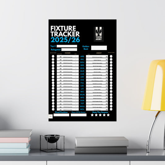 Newcastle 2025/26 Fixture Tracker