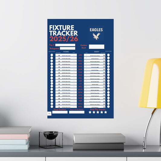 Crystal Palace 2025/26 Fixture Tracker